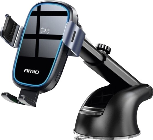 Amio Biltelefonholder Til Telefon På Frontrute/Dash Induksjonslader 15W Amio 03779 Amio Biltelefonholder Til Telefon På Frontrute/Dash Induksjonslader 15W Amio 03779