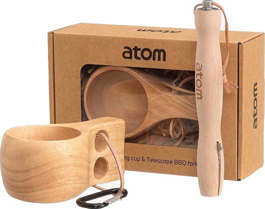 Atom Trekåse + Grillpinne Brun Atom Trekåse + Grillpinne Brun