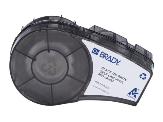 Brady - Vinyl - Matt - Permanent Akryl-Adhesiv - 101,6 Mikroner - hvit 19.1 X 25.4 Mm 121 Etikett(Er) (1 Rull(Er) X 121) Selvlaminerende Etiketter - For Brady M210, M211