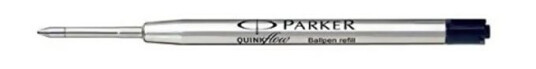 Parker Kulepennrefil Sort Medium Quink Flow