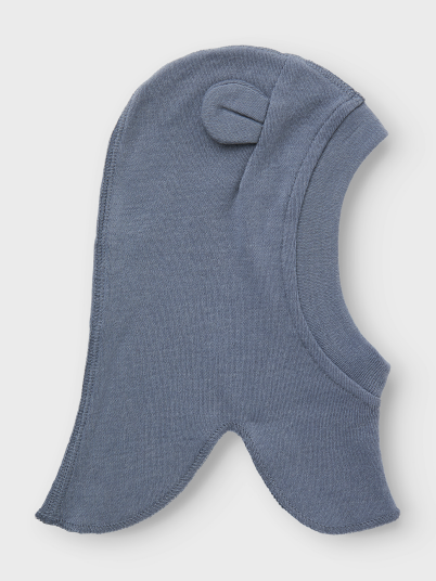 Name It Willit Wool Balaclava W/Ears Blå 45/47 Name It Willit Wool Balaclava W/Ears Blå 45/47