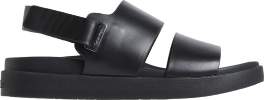 Calvin Klein Flat Adj Sandal Eyelet - Black - 38 Calvin Klein Flat Adj Sandal Eyelet - Black - 38