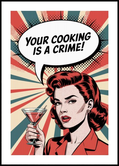 Sassy Cooking Crime Plakat / 21x30