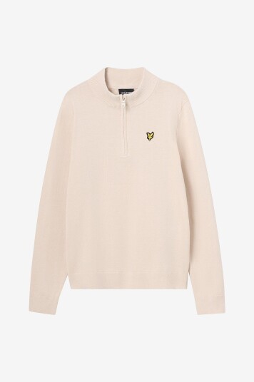 Lyle & Scott Genser 1/4 Zip Jumper Beige