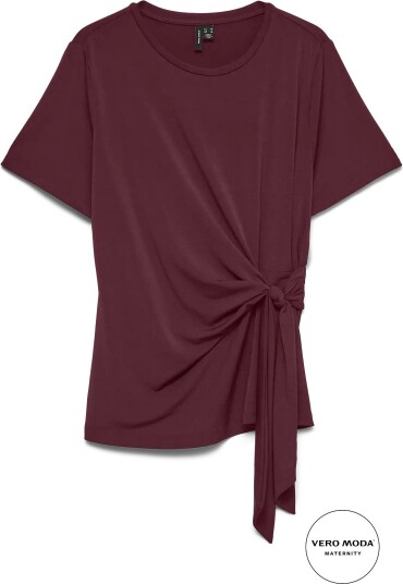 Vero Moda Maternity Vmmjill Ss Top Jrs   WINDSOR WINE   L