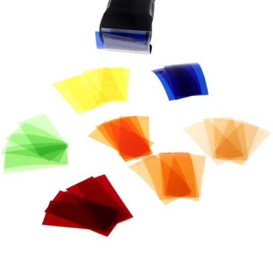Godox CF-07 Speedlite Color Filters Kit Stort fargefilter-kit for kamerablits Godox CF-07 Speedlite Color Filters Kit Stort fargefilter-kit for kamerablits