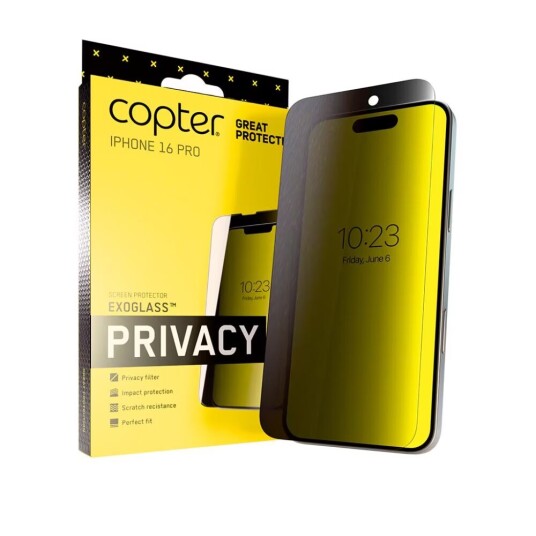 Copter Privacy Glass Flat Accs Iphone 16 Pro