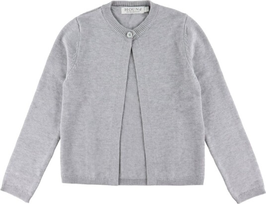 Hound Cardigan Strikk HdLaura Lysegrå Melert Hound 8 år 128 Cardigan