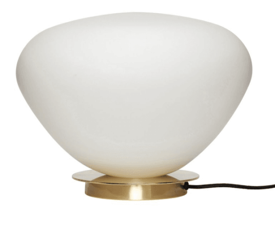 Bordslampa Glas Vit 39cm