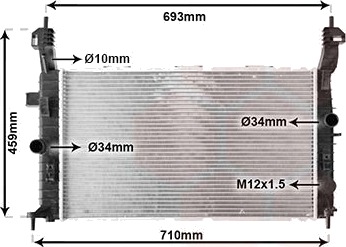VAN WEZEL 37002431 Radiator motorkjøling VAN WEZEL 37002431 Radiator motorkjøling