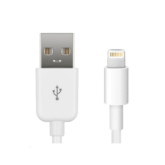 MicroConnect 15 cm USB-A til Lightning Kabel Hvit MFI