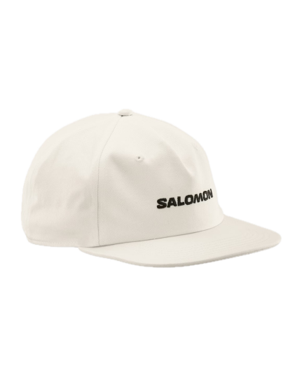 Salomon Logo Flat Cap Whisper White/ S/M Salomon Logo Flat Cap Whisper White/ S/M