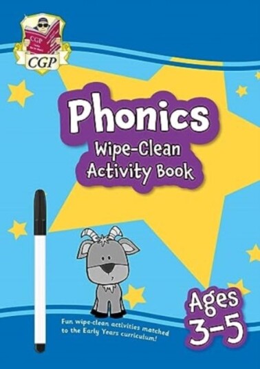 New Phonics WipeClean Activity Book for Ages 35 (with pen)