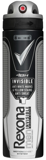 Rexona Men Deo Spray Invisible Black & White 150 ml Deodorant