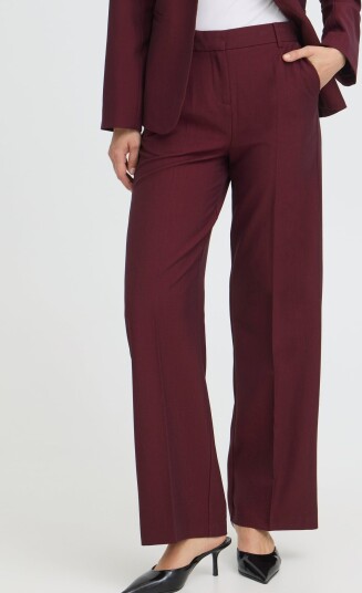 B.YOUNG Danta Wide Leg Pants 2 Burgunder 36