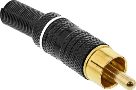Inline 99110P Rca Sort Gull 10 G 1 Stykker 11 Mm