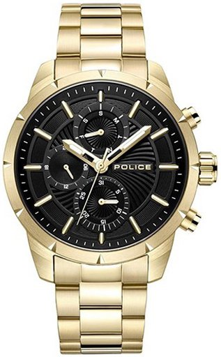 Police Herreklokke PEWJK2227106 Classic Sort/Stål Ø45 mm