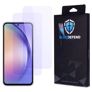 BlueDefend Samsung Galaxy A54 5G Anti Blue Light Skjermbeskyttere Beskyttelsesglass 2 stk.