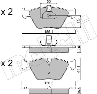 METELLI 22 0207 0 Bremseklosser
