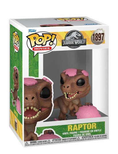 Funko Pop Vinyl Jurassic World Raptor Figur Brown