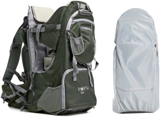 North 13.5 Adventure Plus Bæremeis inkl Regntrekk, Forest Green