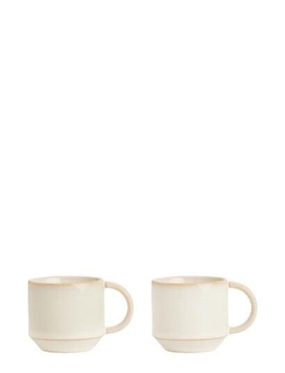 OYOY Living Design Yuka Espresso Cup - Pack Of 2 - Beige - ONE SIZE x 8.2 OYOY Living Design Yuka Espresso Cup - Pack Of 2 - Beige - ONE SIZE x 8.2