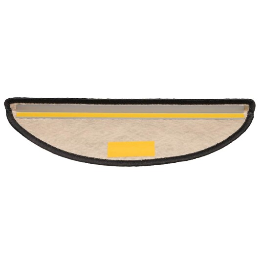 vidaXL Selvklebende trappematter sisal 15 stk 65x25 cm antrasitt