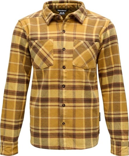 Black Diamond Men"s Project Heavy Flannel Amber aged Iron XL