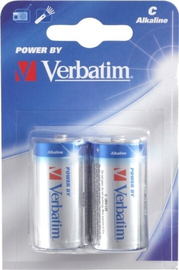 Verbatim batterier C (LR14) 2-pk