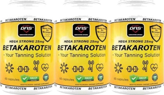 DNS 3-Pack Betakaroten Tanning Solution - 3 X 60 Kapsler
