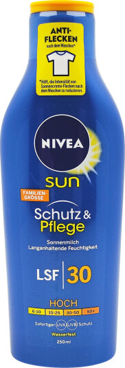 Nivea Sun Protection & Care SPF 30 Solkrem 250 ml.