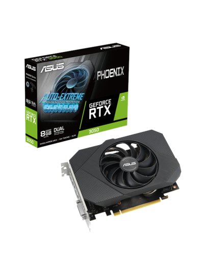 ASUS GeForce RTX 3050 Phoenix V2 8GB GDDR6 - 8GB GDDR6 RAM - Grafikkort