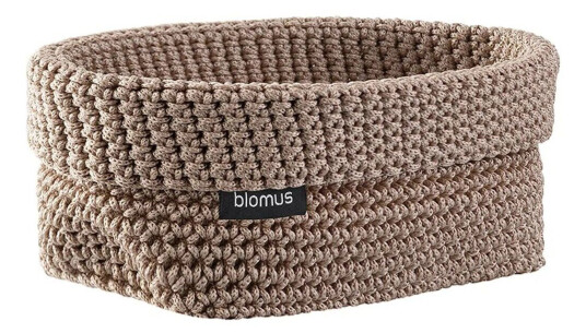 Blomus Tela tekstilkurv L 12 x 20 cm Bark 1721752-04-0 1721751-04-0