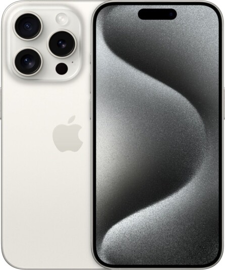 Apple iPhone 15 Pro 512GB Titanium Hvit - 5G, OLED 6.1" skjerm