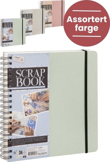 Craft Sensations Scrapbook album med strikkfeste 25 x 25 cm Craft Sensations Scrapbook album med strikkfeste 25 x 25 cm