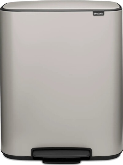 Brabantia Bo pedalbøtte 60 L Soft grey