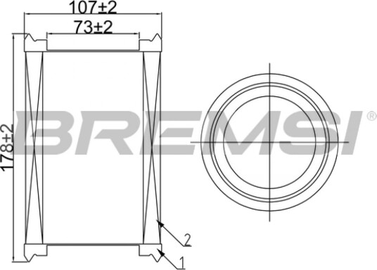 Luftfilter BREMSI FA0546 Luftfilter BREMSI FA0546