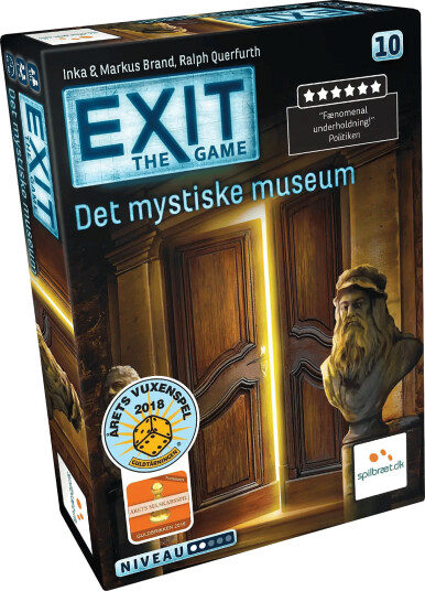 Spilbræt Exit 10: Det Mystiske Museum (Da) - Multi/patterned - ONE SIZE