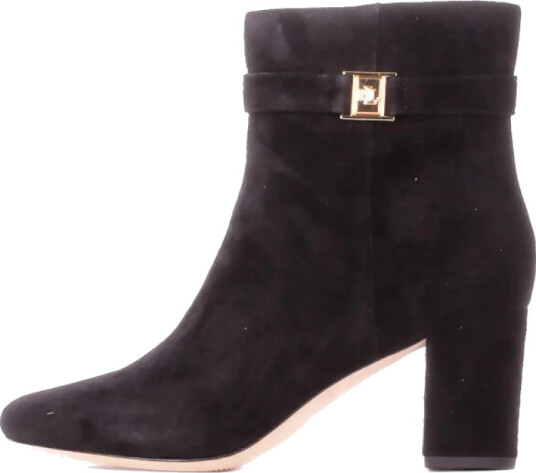 Lauren Ralph Lauren Kellie Suede Bootie Heel - Black - 36