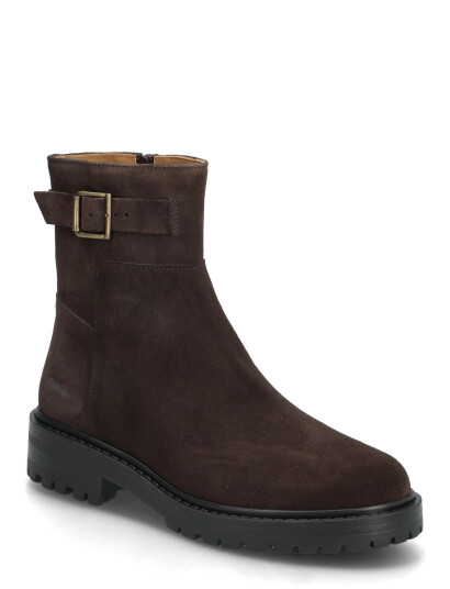 ANGULUS Booties - Flat - With Zipper - Brown - 36