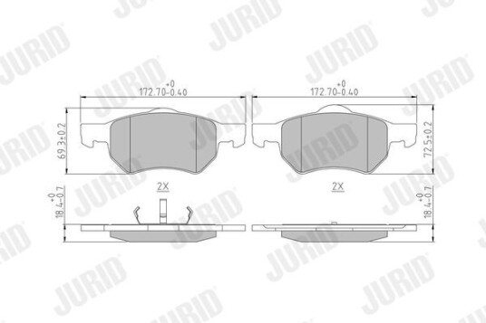 Bremseklosser JURID 572509J Bremseklosser JURID 572509J