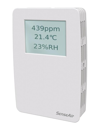 Calectro T SENSE VAV D CO2 sensor med berøringsskjerm Ventilasjon
