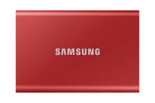 Samsung Bærbar SSD T7 USB 3.2 500GB (Rød), Darkred