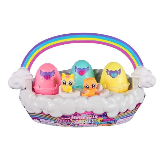 Hatchimals Alive Neon Rainbow Lekefigur med kurv