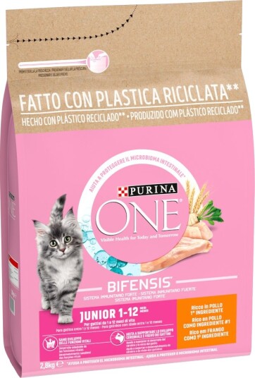 Purina One Junior Tørrfôr 2x2.8kg