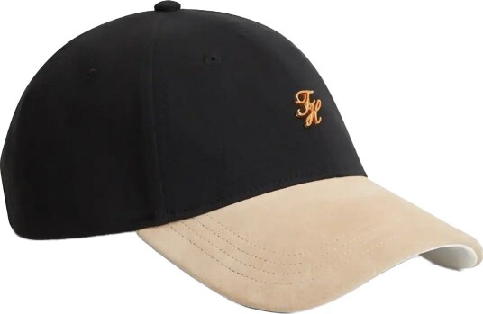 Tommy Hilfiger Th Script Hw Suede Cap BLACK ECRU One Size