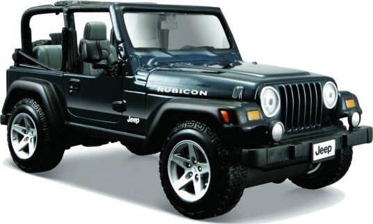 Maisto Jeep Wrangler Rubicon Modellbil 1:27 Blå