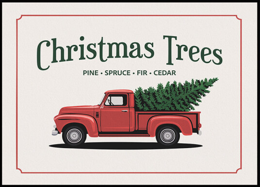 Christmas Trees Plakat Plakat / 30x40cm