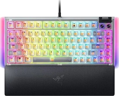 Razer BlackWidow V4 75% Phantom White Gamingtastatur US hvit RZ03 05003500 R3M1 Razer BlackWidow V4 75% Phantom White Gamingtastatur US hvit RZ03 05003500 R3M1