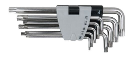 Ks Tools 964.0620, L-Torx-Nøkkel, Metallisk, Stål, Din Iso 2936, 334 G, 9 Stykker